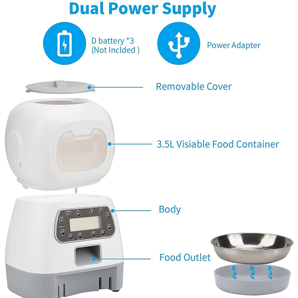 3.5L Automatic Pet Feeder