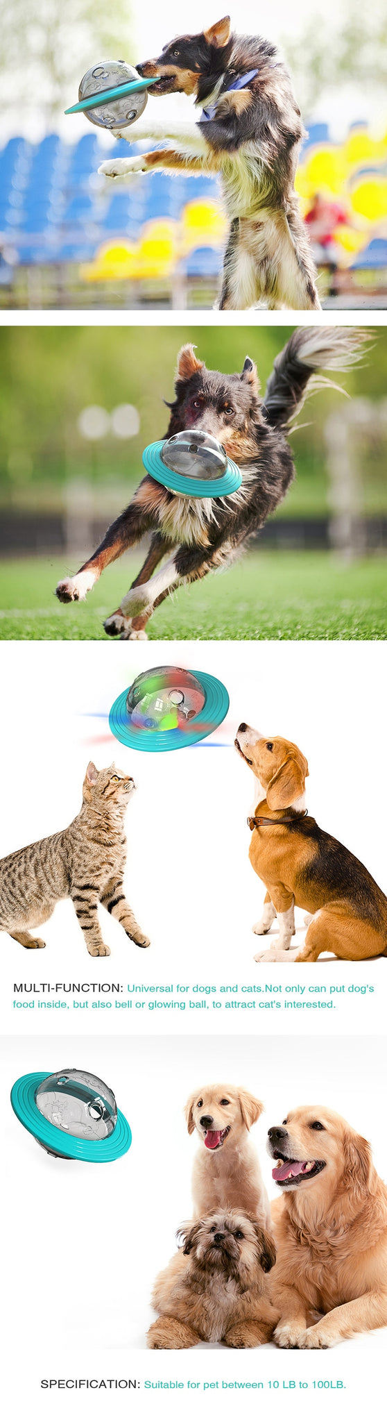 Game Fly Discs Toys Slow Food Feeder Ball