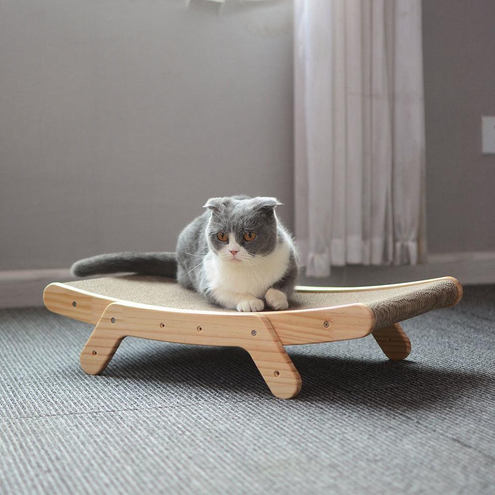 Wooden Cat Scratcher