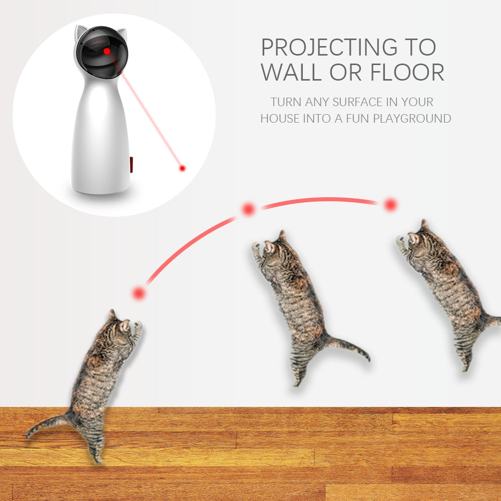 Interactive Laser 360 Degree Rotation Electronic Cat Toy