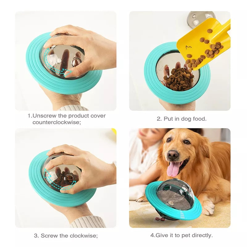 Game Fly Discs Toys Slow Food Feeder Ball