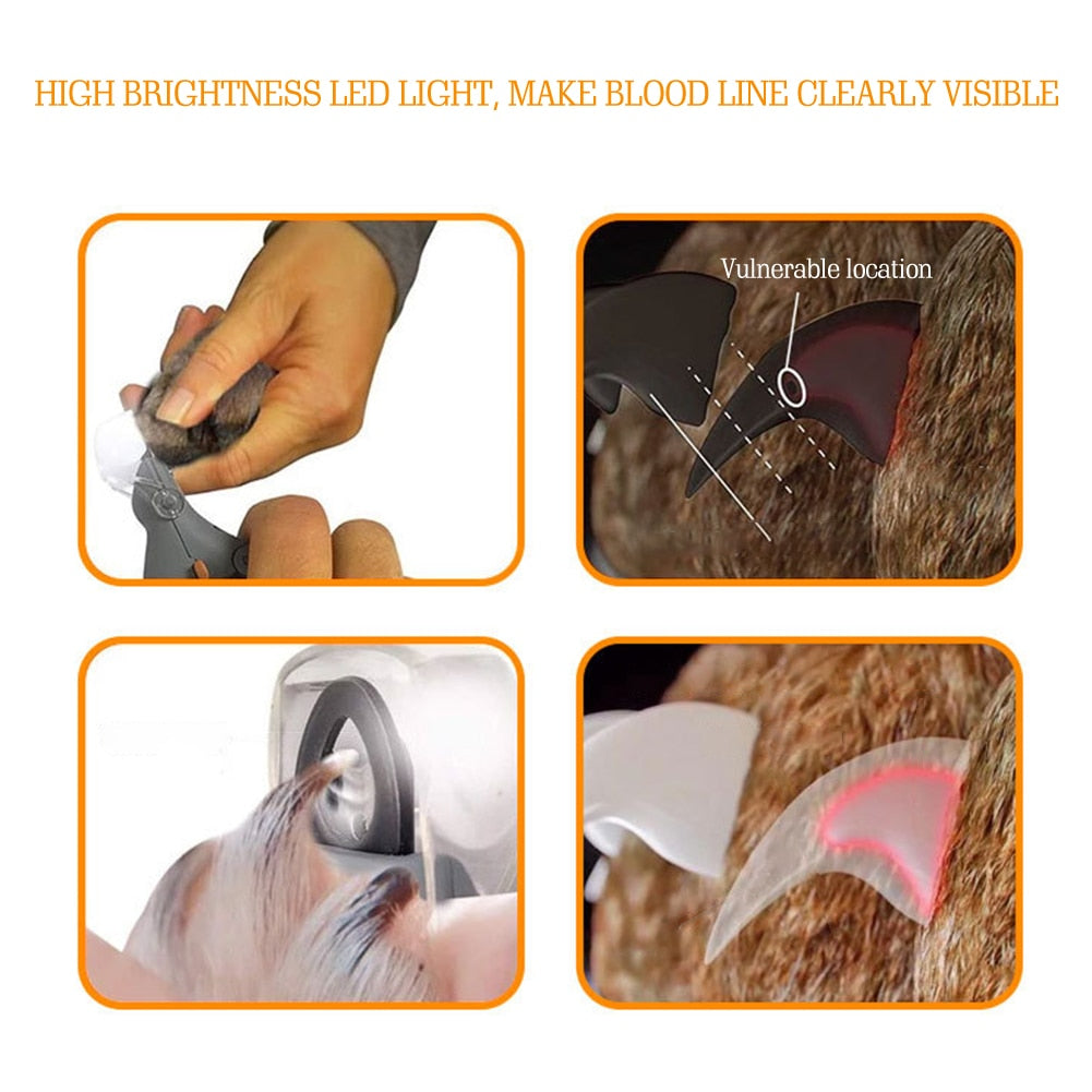 LED Light Dog Nail Clippers