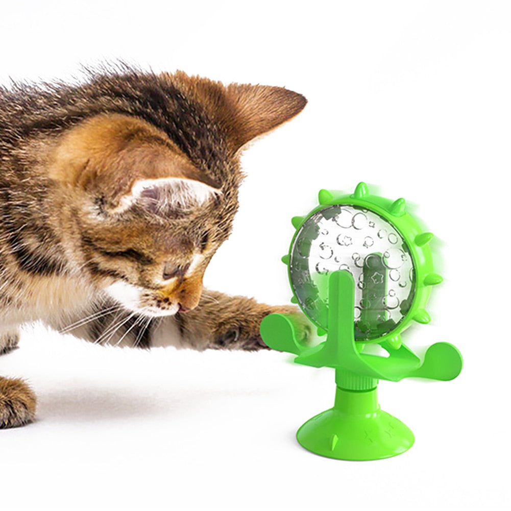 Cat Rotating Toy Feeder