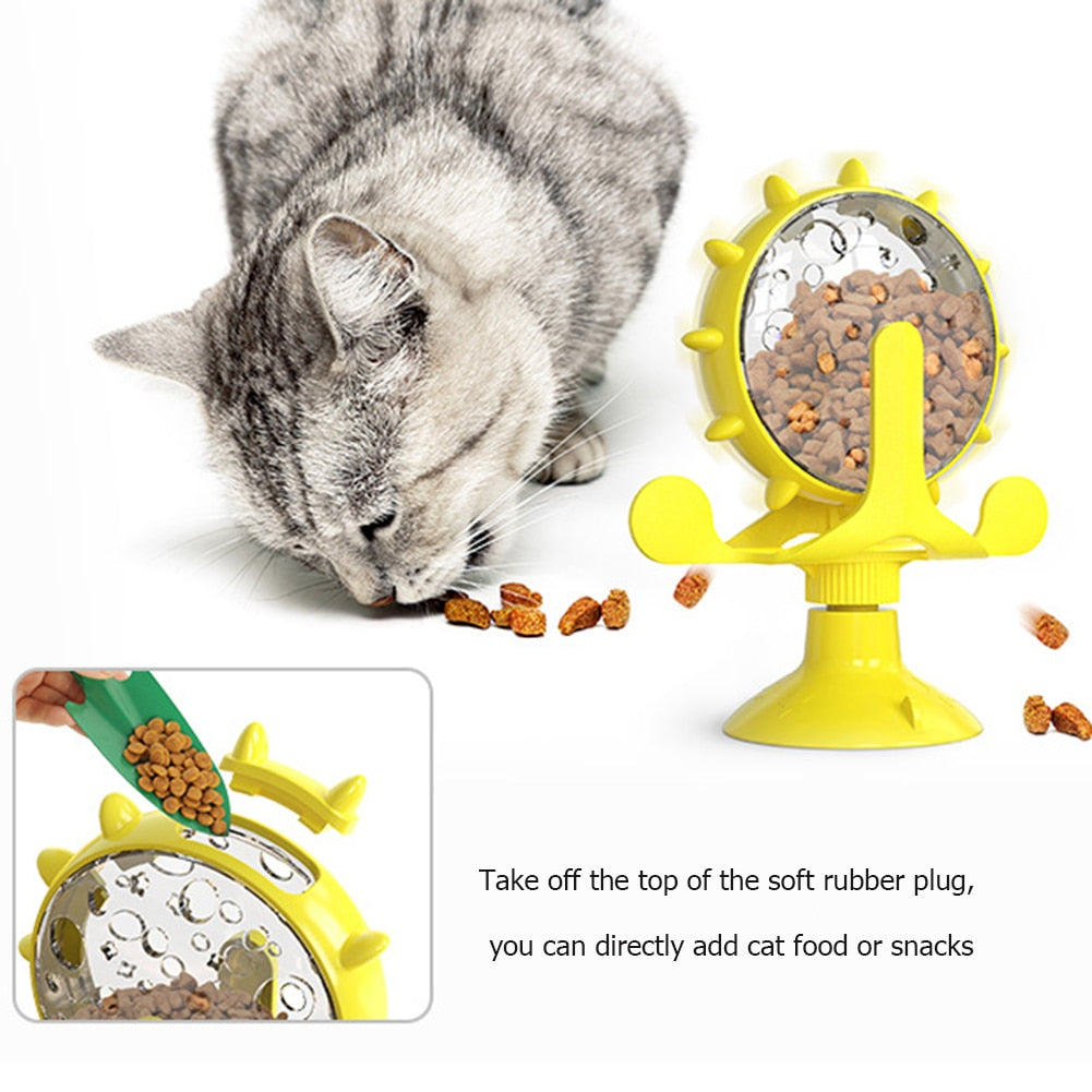 Cat Rotating Toy Feeder