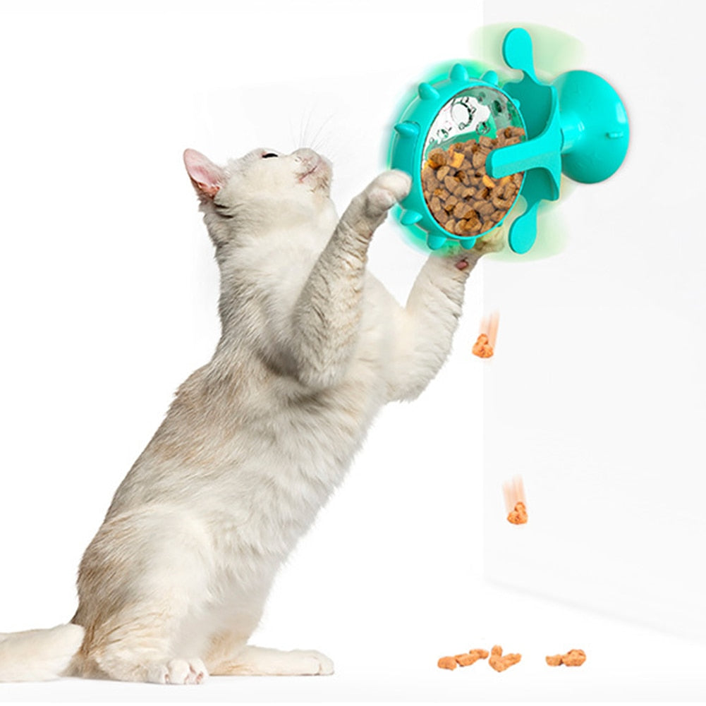 Cat Rotating Toy Feeder