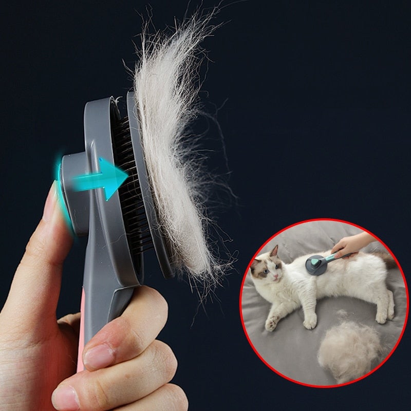 Cat Self Cleaning Slicker Brush